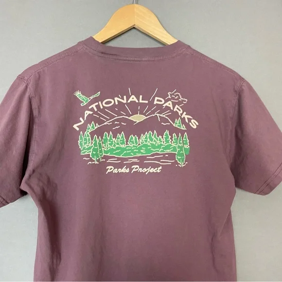 Parks Project T-Shirt National Parks Short Sleeve Size Small Unisex Purple Grape - Picture 7 of 12